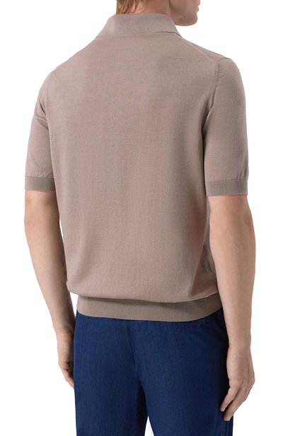 Поло из хлопка и шелка MVST, арт. M26.CSM.K424/50% C0TT0N 50% SILK, фото 4