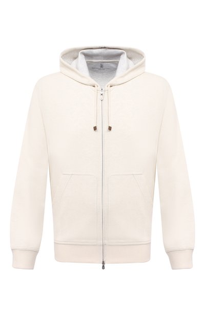 Толстовка из кашемира и хлопка BRUNELLO CUCINELLI, арт. MTU019069G, фото 1