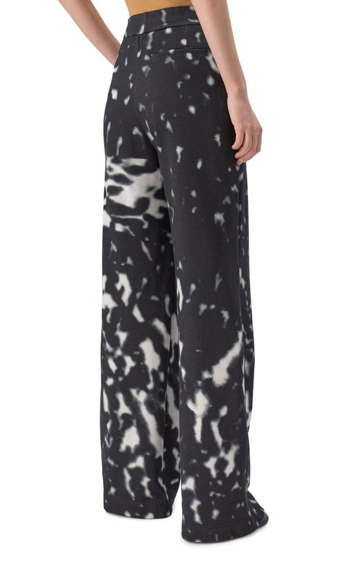 Хлопковые брюки Dries Van Noten 251-011119-1612 Чёрно-белый  251-011119-1612 Фото 4