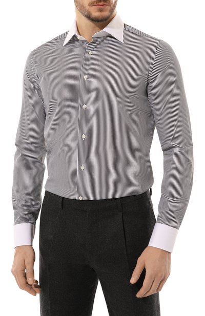 Хлопковая сорочка CANALI, арт. CCLX018WH/GD03294, фото 3