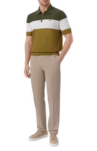 Мужская поло из шелка и хлопка ZILLI, арт. KZP002M0142VH0L00