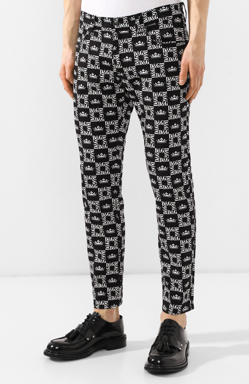 Хлопковые брюки DOLCE & GABBANA, арт. GYC4LT/FSFIG, фото 3