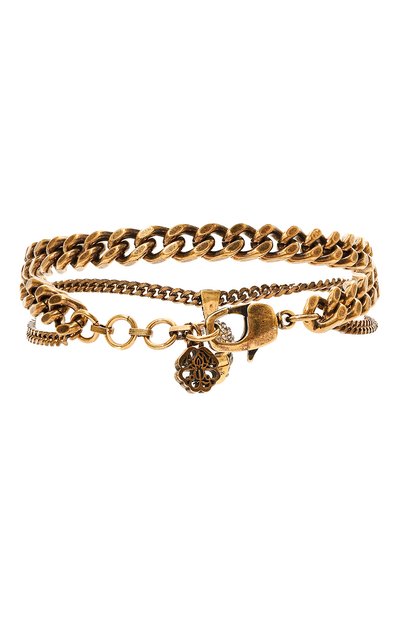 Браслет ALEXANDER MCQUEEN золотого цвета по цене 57150 руб., арт. 710491/J160T, фото 3 Браслет ALEXANDER MCQUEEN, арт. 710491/J160T, фото 3