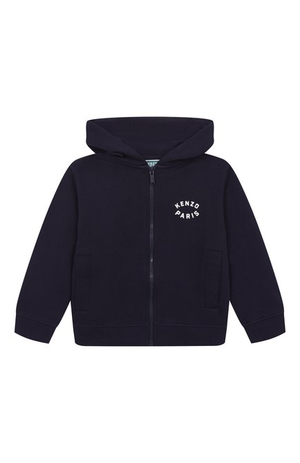 Детский хлопковая толстовка KENZO темно-синего цвета по цене 0 руб., арт. K61190 | Фото 1
