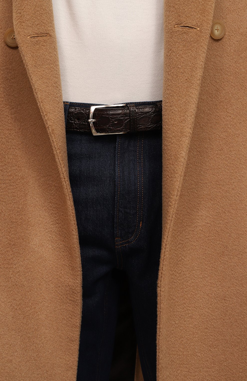 Ремень из кожи каймана ARTIOLI, арт. GUIM3377/35/PALLADI0, фото 2