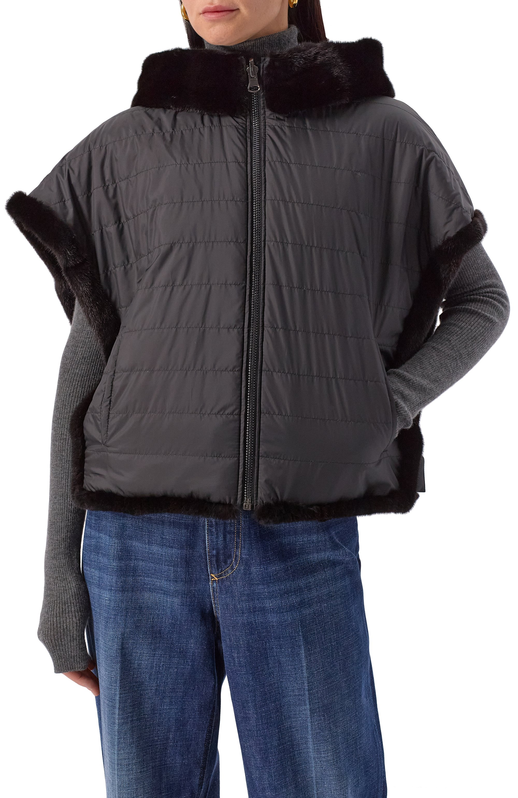 Двусторонний жилет из норки VICTORIA KUSENKOVA, арт. 822804002688, фото 6