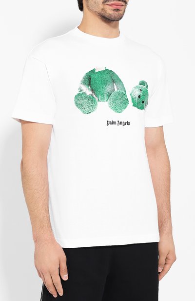 Хлопковая футболка PALM ANGELS, арт. PMAA001F194130030140, фото 3