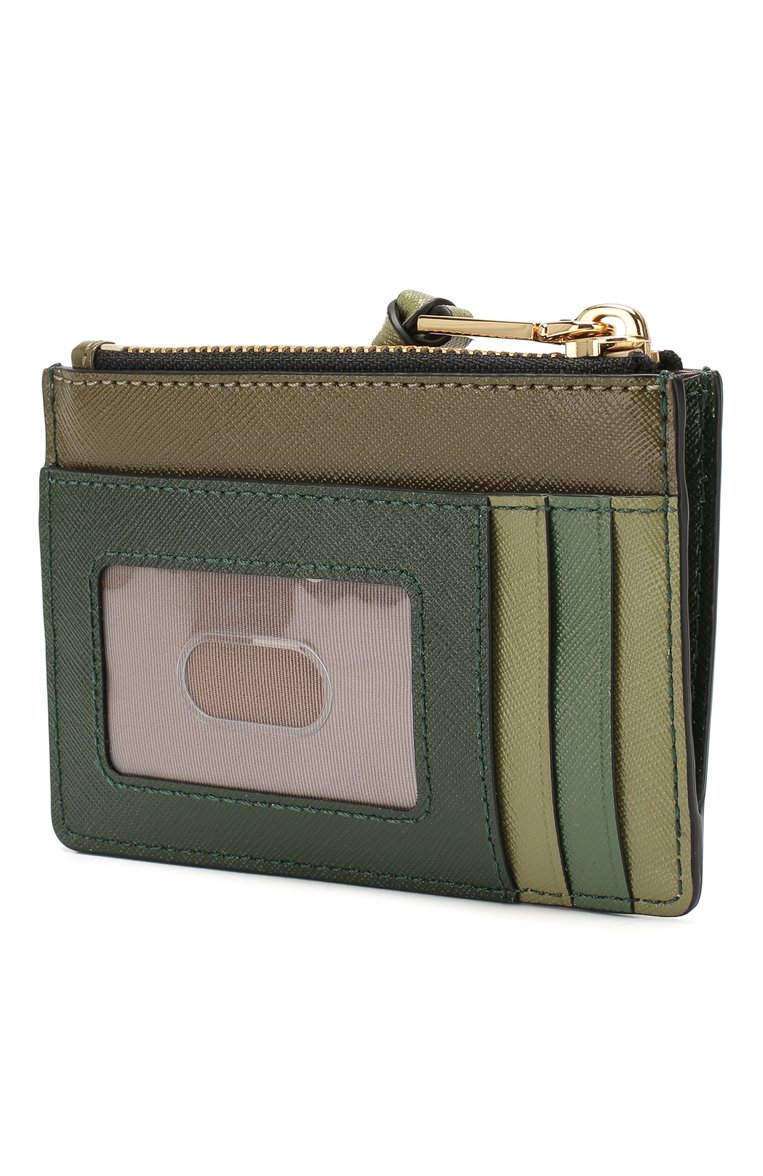 Женский кожаный футляр для кредитных карт MARC JACOBS (THE) хаки цвета, арт. M0013359 | Фото 2 (Статус проверки: Проверено, Проверена категория; Материал: Натуральная кожа; Нос: Не проставлено)