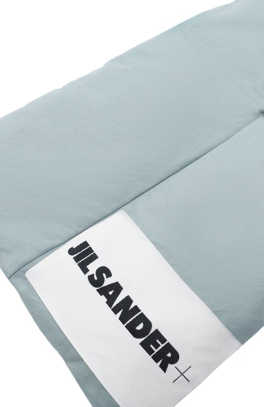 Хлопковый шарф Jil Sander J40TE0002/J45296 Голубой  J40TE0002/J45296 Фото 3