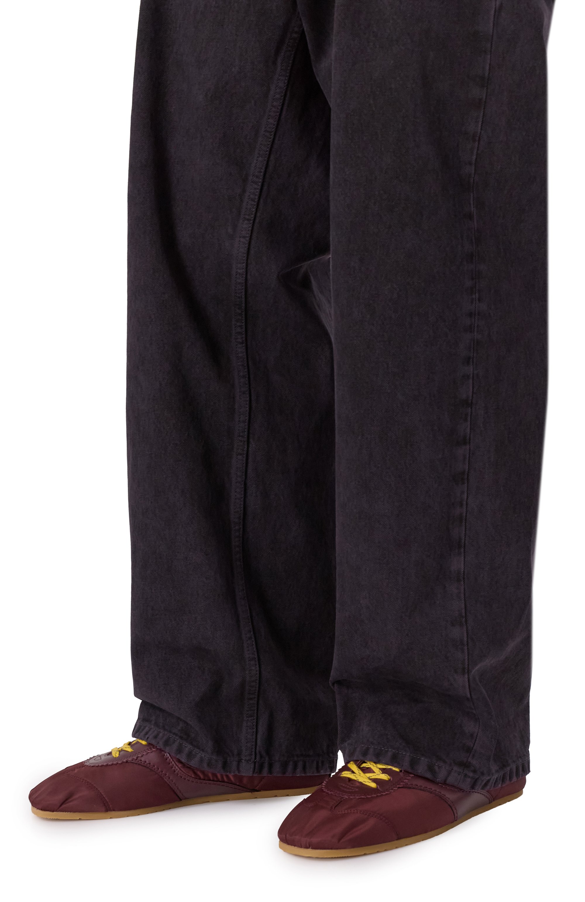 Комбинированные кеды DRIES VAN NOTEN бордового цвета по цене 57100 руб., арт. 252-021727-601, фото 3 Комбинированные кеды DRIES VAN NOTEN, арт. 252-021727-601, фото 3