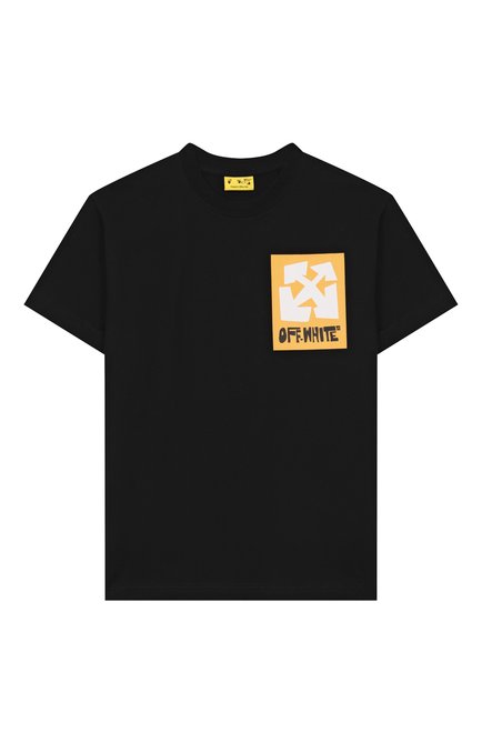 Хлопковая футболка OFF-WHITE, арт. 0BAA002S25JER008/4-12
