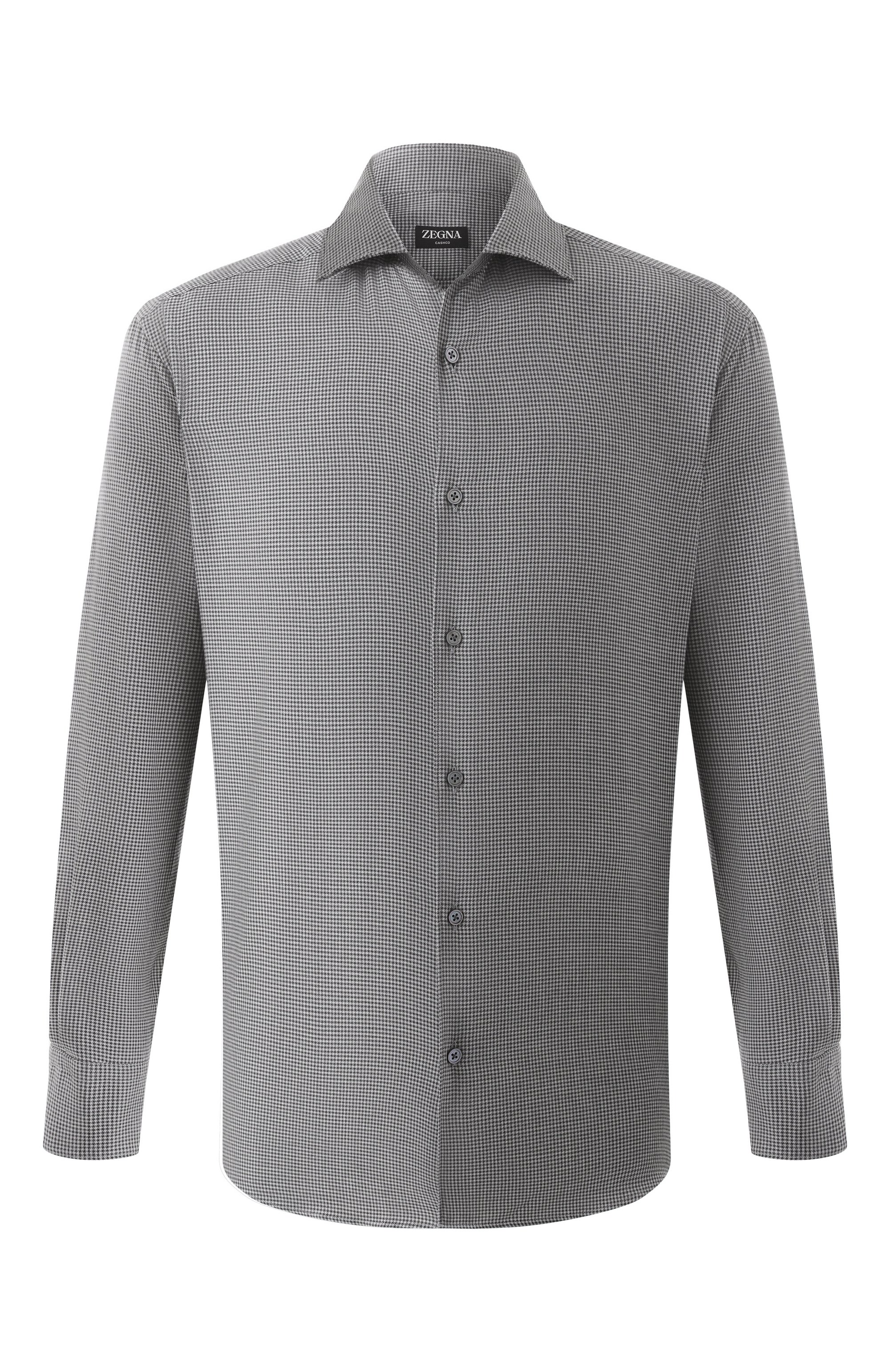 Рубашка из хлопка и кашемира ZEGNA, арт. SRF5/UEX45A8, фото 1