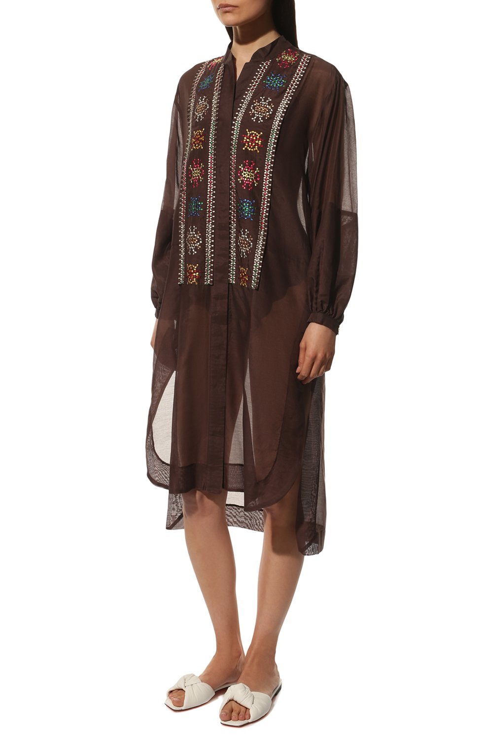 Туника из хлопка и шелка LILA EUGENIE, арт. 2207 MIDI, фото 3