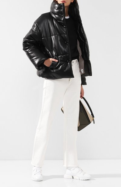 Пуховик из экокожи NANUSHKA черного цвета по цене 94700 руб., арт. HIDE_BLACK BLACK_VEGAN LEATHER, фото 2 Пуховик из экокожи NANUSHKA, арт. HIDE_BLACK BLACK_VEGAN LEATHER, фото 2