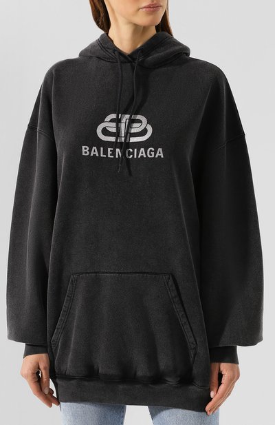 Хлопковое худи BALENCIAGA, арт. 578135/TGV74, фото 3