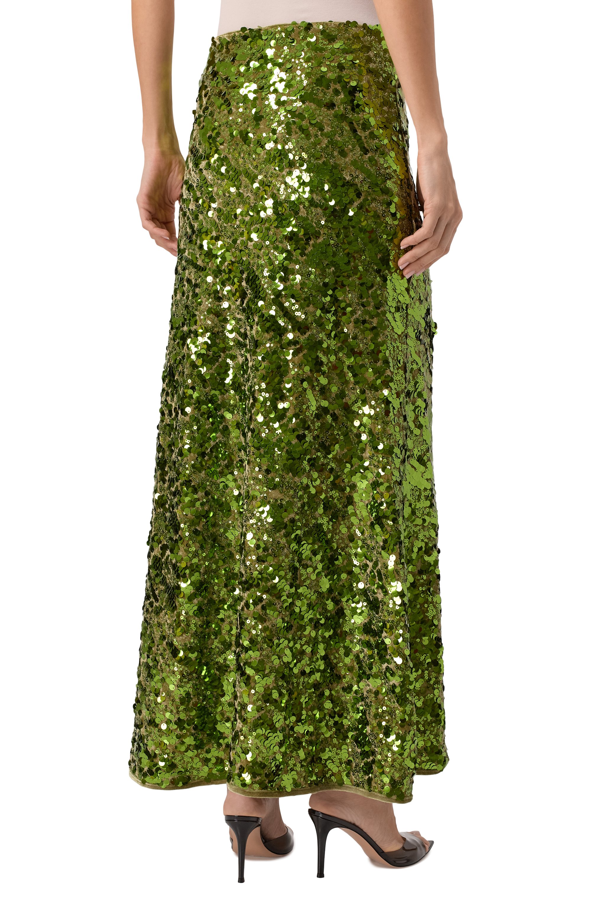 Юбка с отделкой пайетками GANNI, арт. T4169/272, фото 4