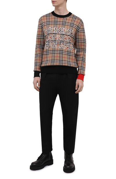 Свитер из шерсти и хлопка BURBERRY, арт. 8038621, фото 2