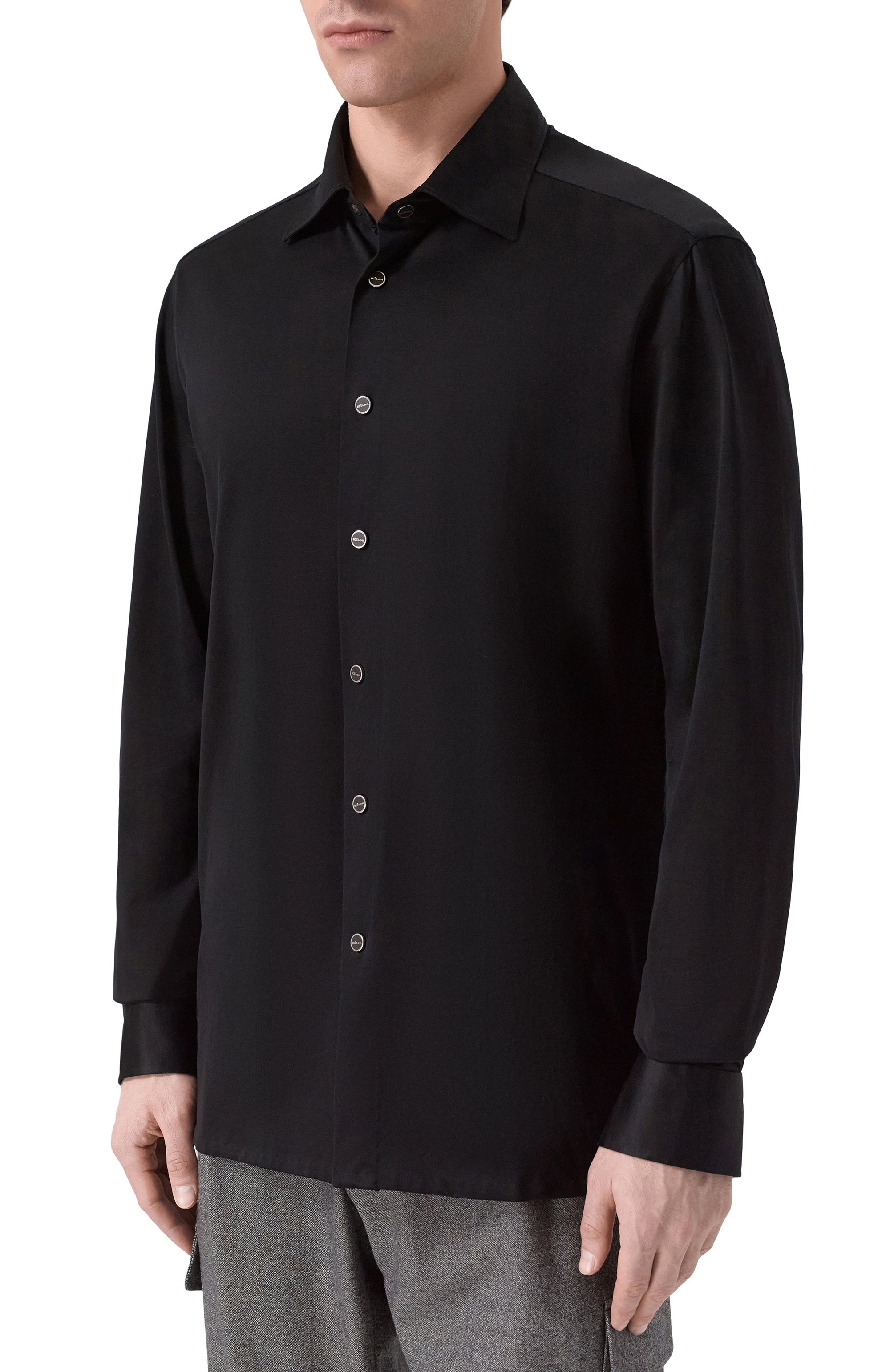 Хлопковая рубашка KITON, арт. UMCNERHH0966514, фото 3