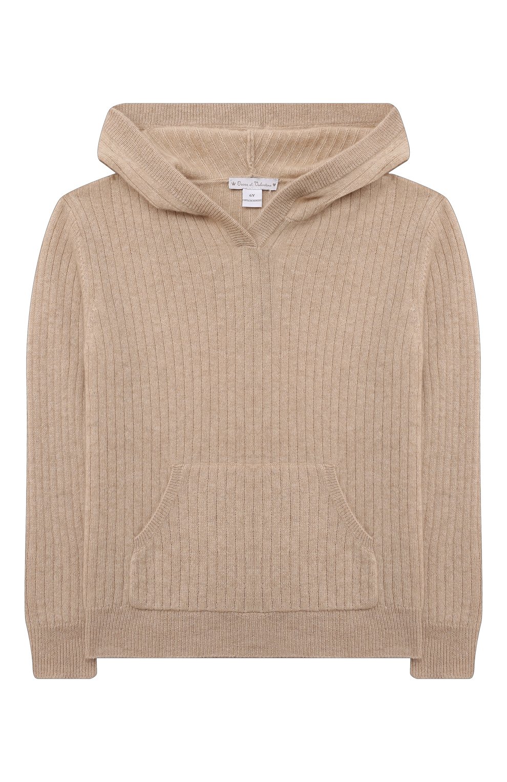 Кашемировое худи OSCAR ET VALENTINE бежевого цвета по цене 32000 руб., арт. SWE0122M, фото 1 Кашемировое худи OSCAR ET VALENTINE, арт. SWE0122M, фото 1