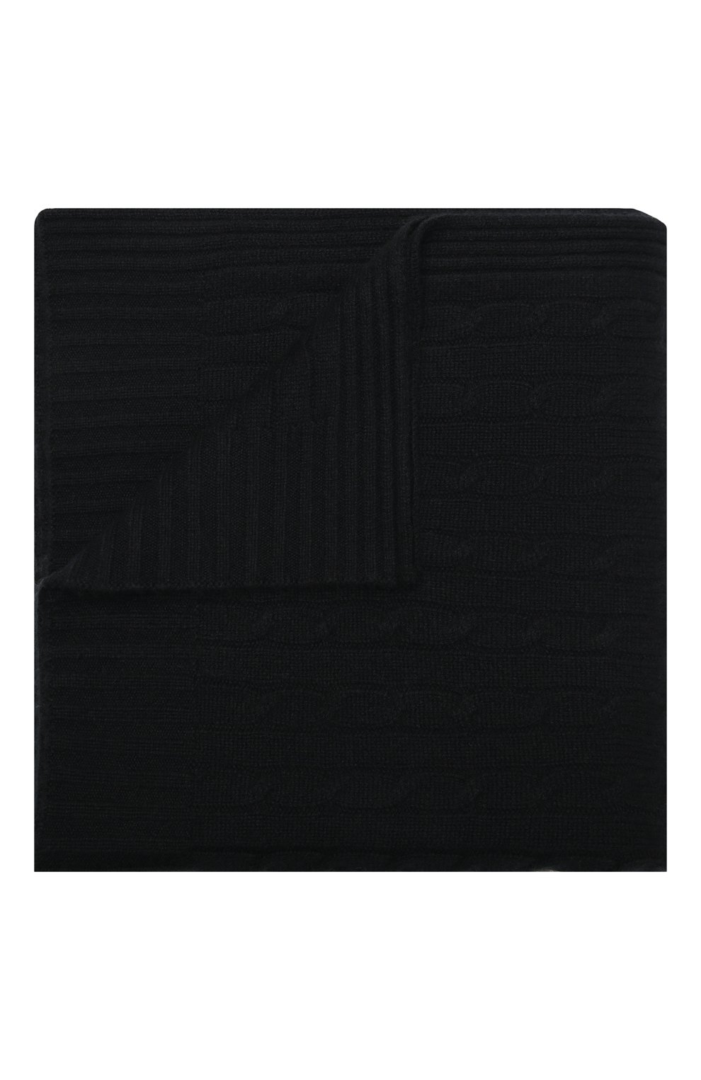 Кашемировый плед RALPH LAUREN черного цвета по цене 54300 руб., арт. 650194528, фото 1 Кашемировый плед RALPH LAUREN, арт. 650194528, фото 1