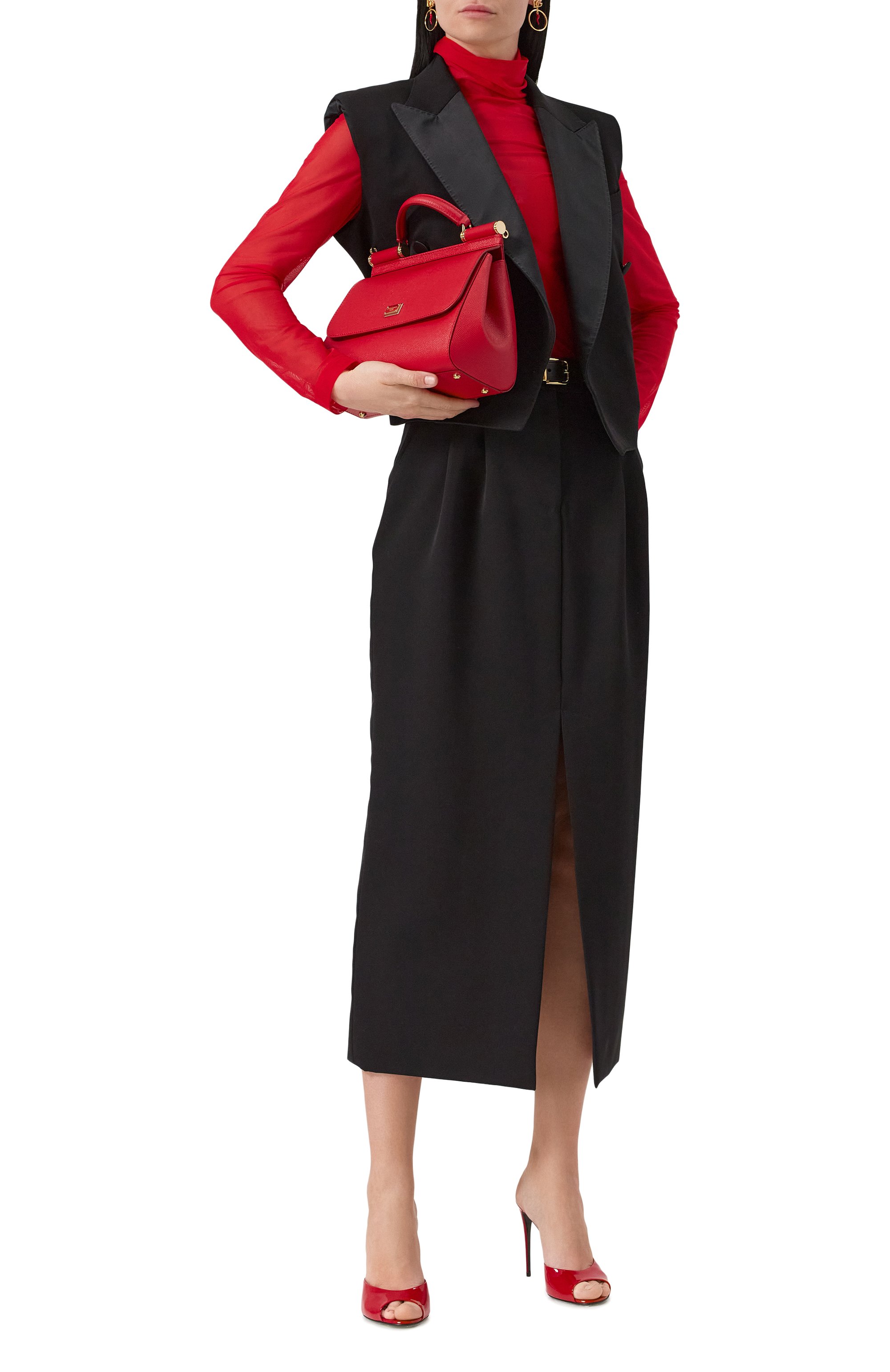 Сумка sicily large DOLCE & GABBANA, арт. BB9002/A1001_SET, фото 7