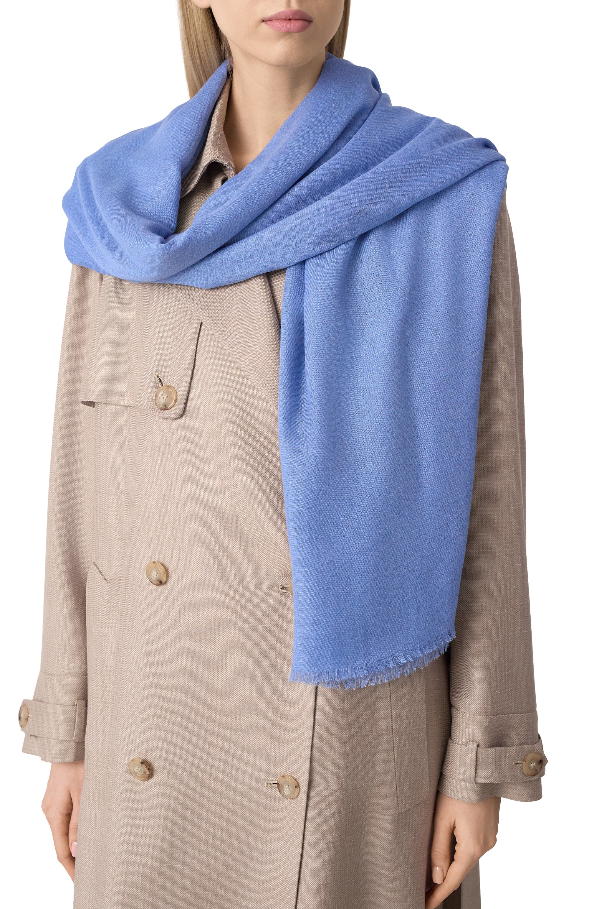 Палантин из вискозы и кашемира WEEKEND MAX MARA, арт. KIRSCH, фото 2