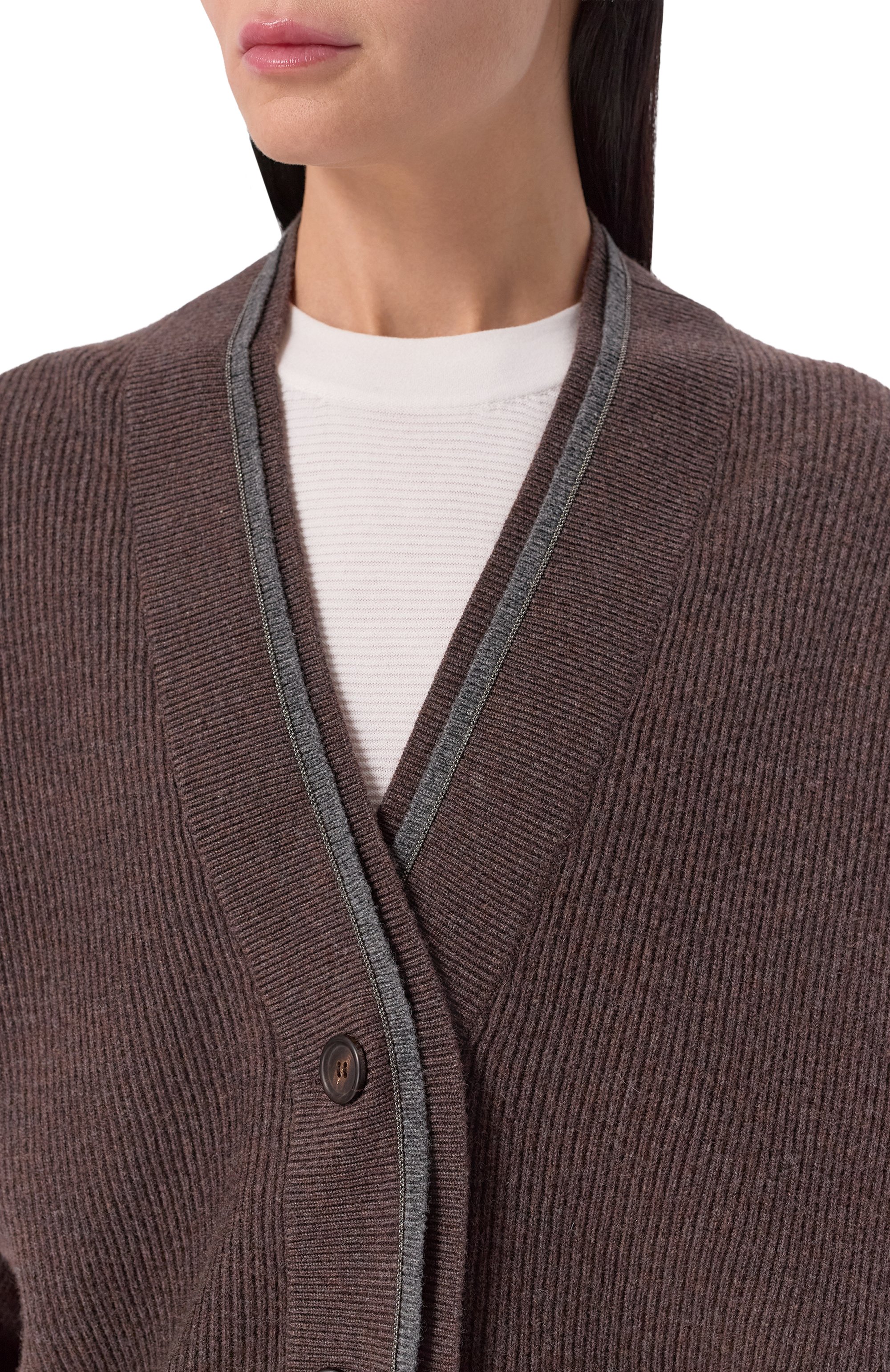 Кардиган из шерсти и кашемира BRUNELLO CUCINELLI, арт. M16222716, фото 5