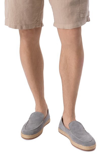 Замшевые эспадрильи H`D`S`N BARACCO серого цвета по цене 43950 руб., арт. PALAU.S.5*, фото 3 Замшевые эспадрильи H`D`S`N BARACCO, арт. PALAU.S.5*, фото 3