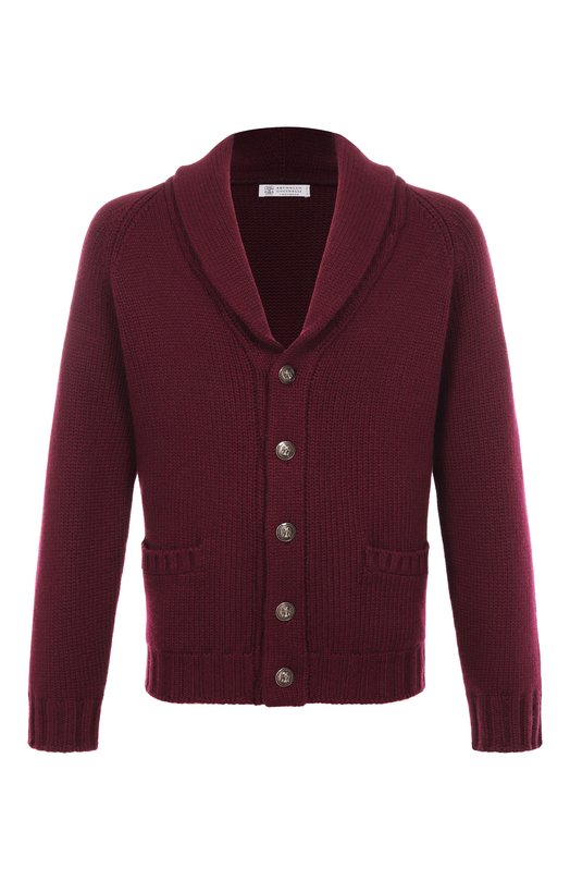 Кашемировый кардиган Brunello Cucinelli MA2300726 Бордовый MA2300726