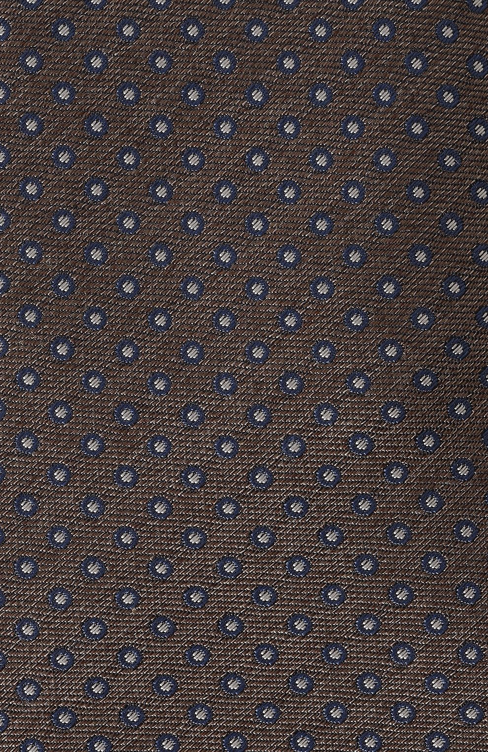 Шелковый галстук CANALI коричневого цвета по цене 17600 руб., арт. 18/HJ03670, фото 4 Шелковый галстук CANALI, арт. 18/HJ03670, фото 4