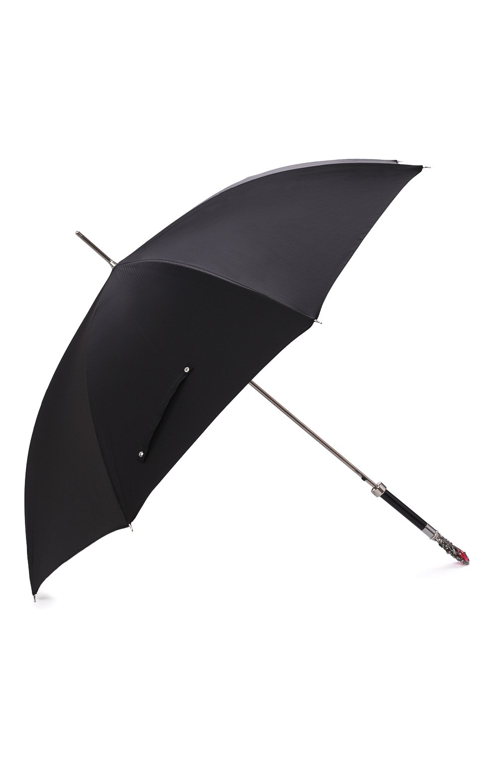 Зонт-трость PASOTTI OMBRELLI черного цвета по цене 49950 руб., арт. 478/RAS0 6768/1/W68, фото 2 Зонт-трость PASOTTI OMBRELLI, арт. 478/RAS0 6768/1/W68, фото 2