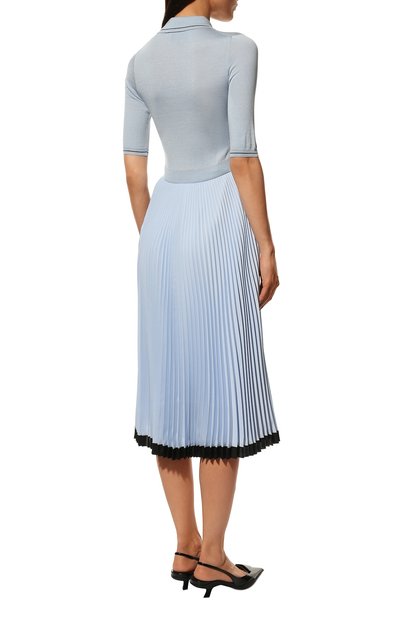 Платье из хлопка и шелка PRADA, арт. P3B06M-10FT-F0M10-201, фото 4