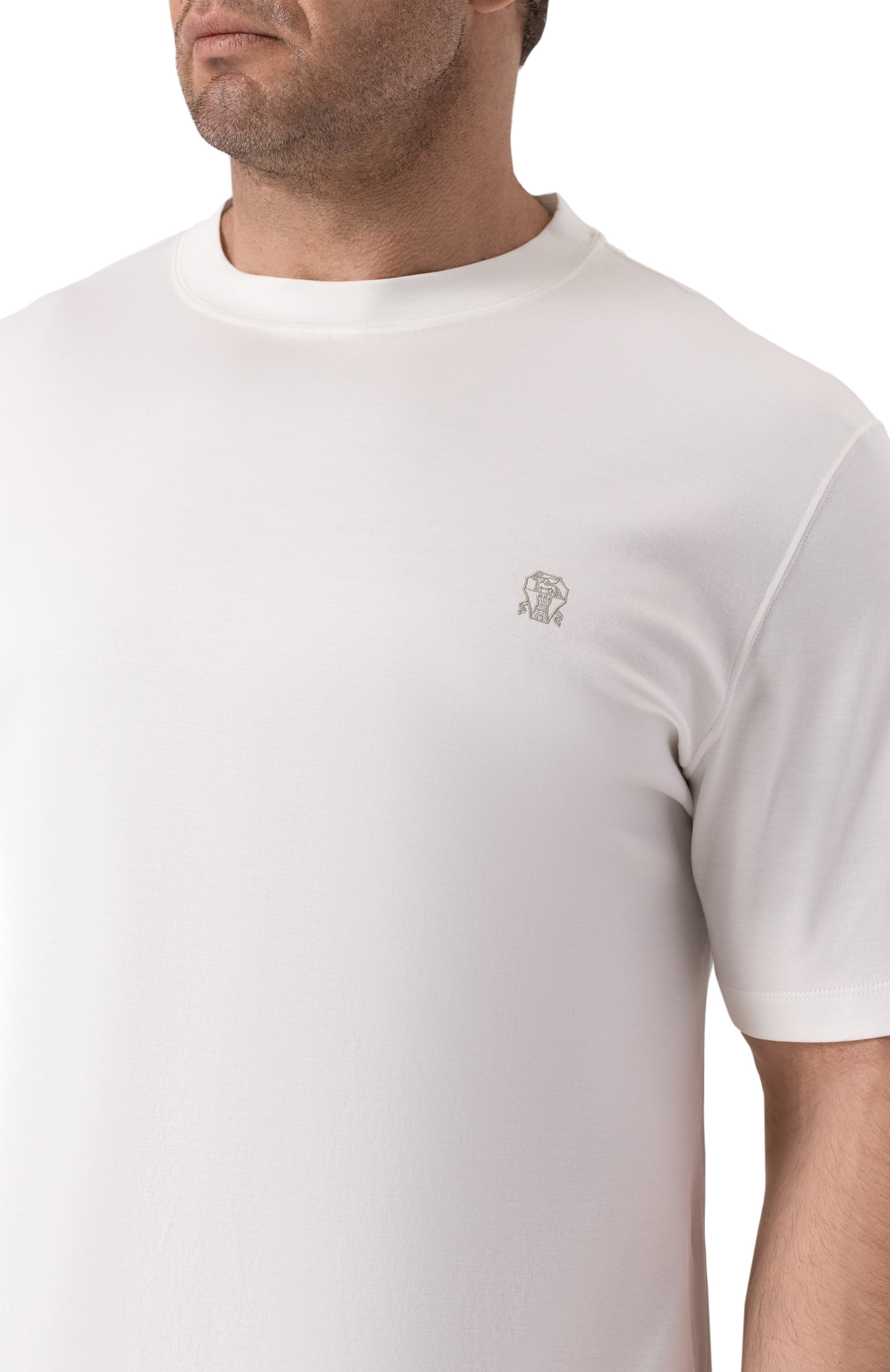 Хлопковая футболка BRUNELLO CUCINELLI, арт. M0B137444W, фото 5