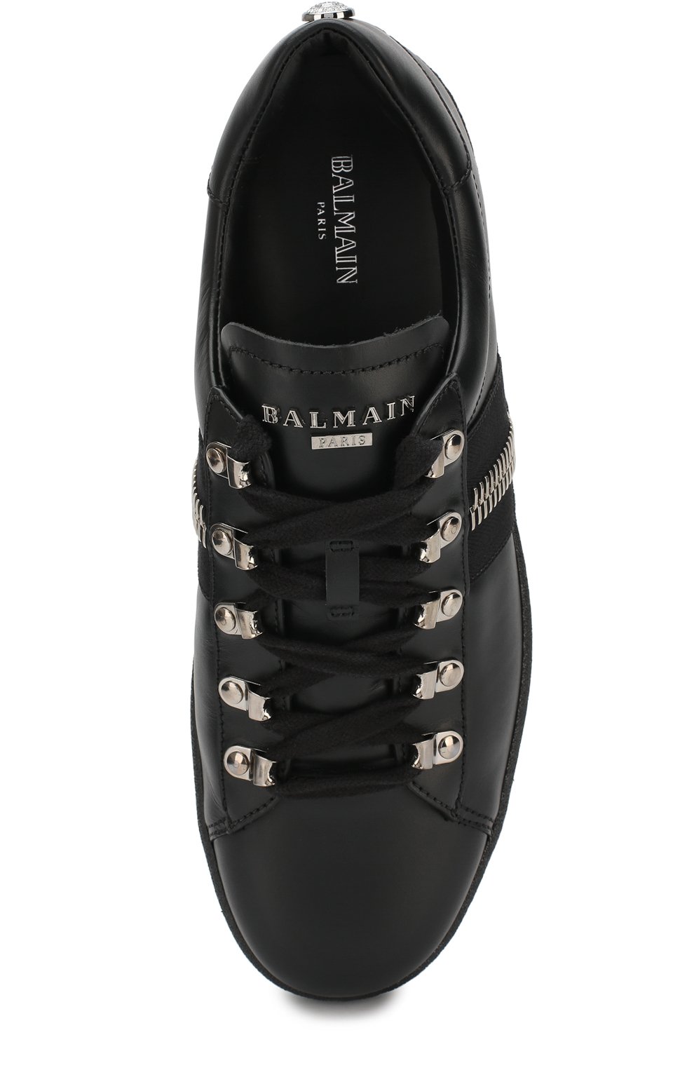 Кожаные кеды eric на шнуровке BALMAIN, арт. W8HC339/PTCF, фото 5