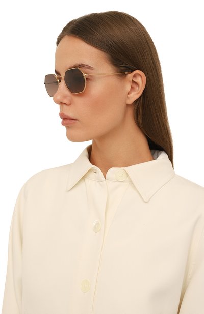 Солнцезащитные очки RAY-BAN светло-коричневого цвета по цене 23800 руб., арт. 3556N-912443, фото 2 Солнцезащитные очки RAY-BAN, арт. 3556N-912443, фото 2
