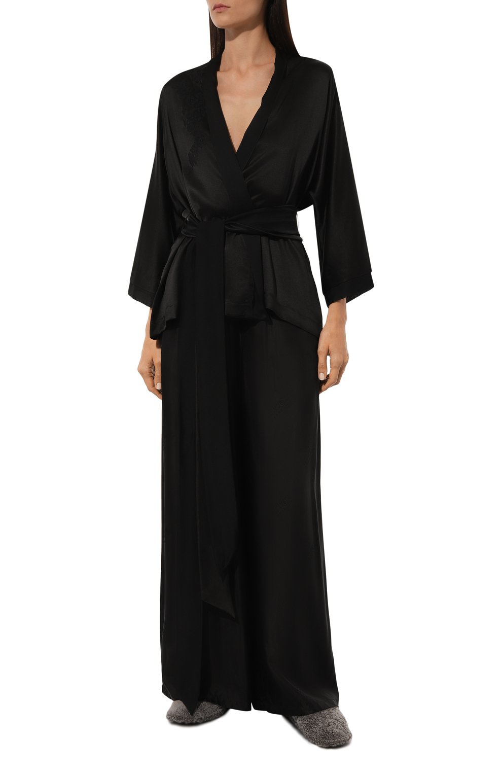 Шелковый халат CARINE GILSON, арт. AG0950HS, фото 3