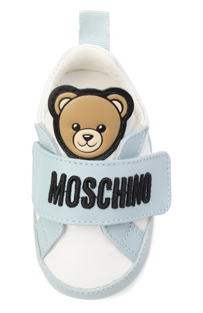 Кожаные пинетки MOSCHINO, арт. 82900/VAR2, фото 4