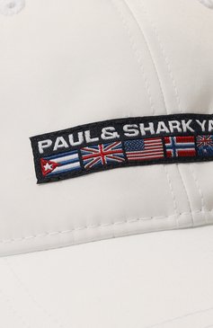 Мужская бейсболка PAUL&SHARK белого цвета, арт. C0P7101 | Фото 4 (Материал: Текстиль, Синтетический материал; Материал сплава: Проставлено; Нос: Не проставлено)