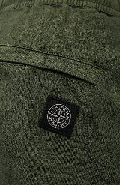 Льняные шорты STONE ISLAND, арт. 7615L1401, фото 5