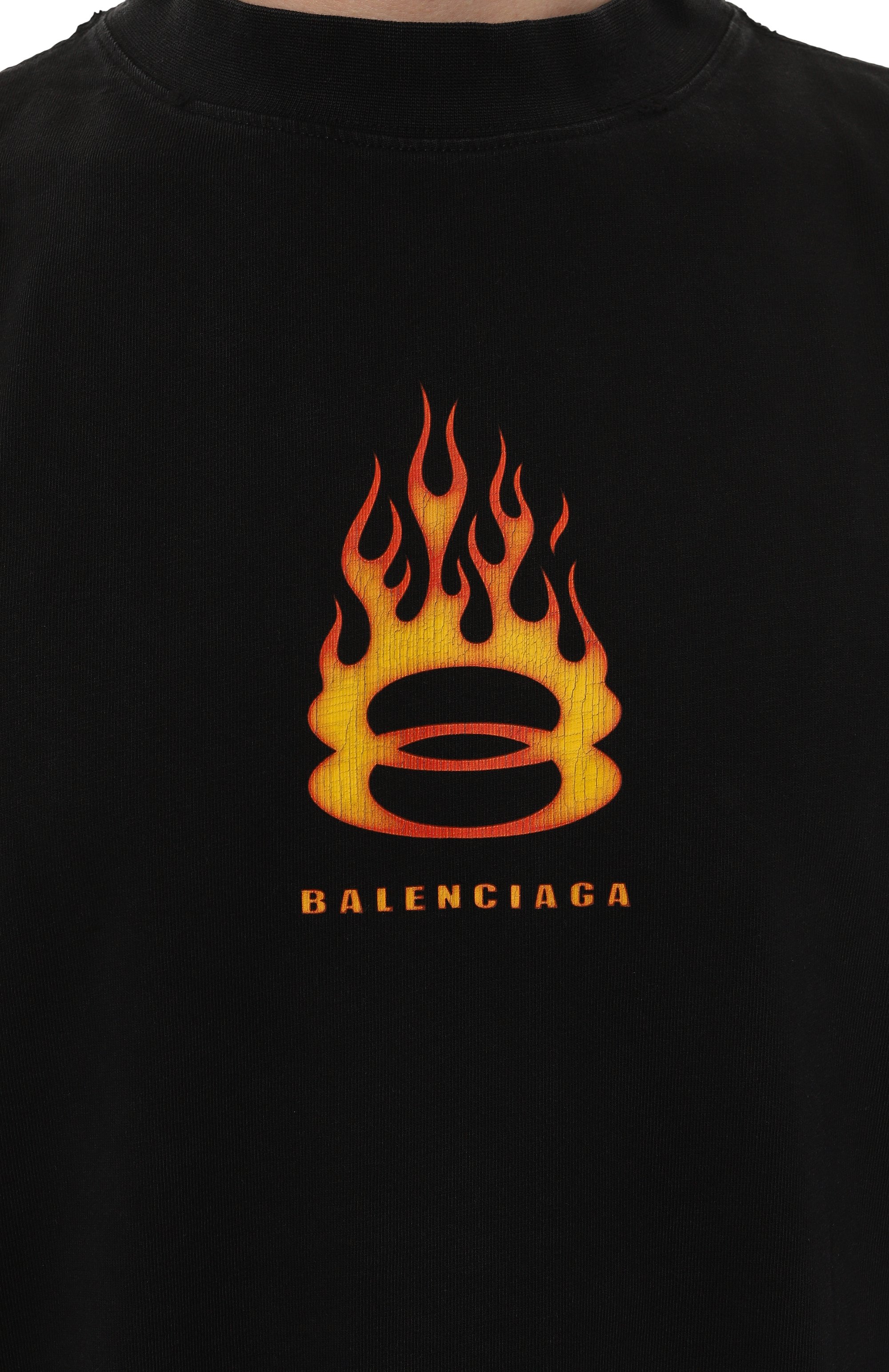 Хлопковая футболка BALENCIAGA, арт. 787349/TQVW7, фото 5