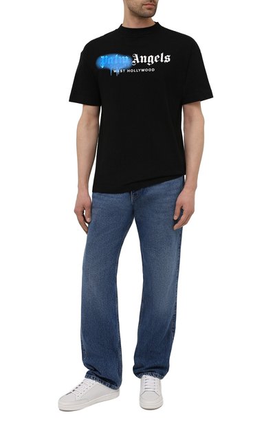 Хлопковая футболка PALM ANGELS, арт. PMAA001S21JER0321069, фото 2