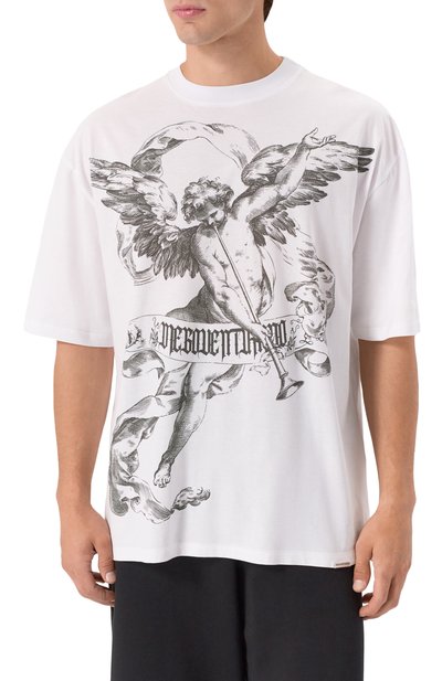 Хлопковая футболка DIEGO VENTURINO, арт. DVTS0DVVP, фото 3