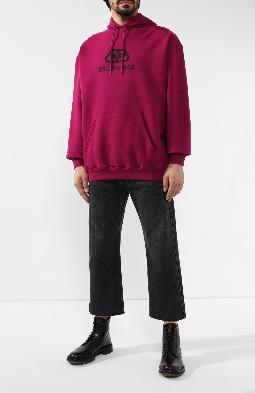 Хлопковое худи BALENCIAGA, арт. 570811/TGV74, фото 2