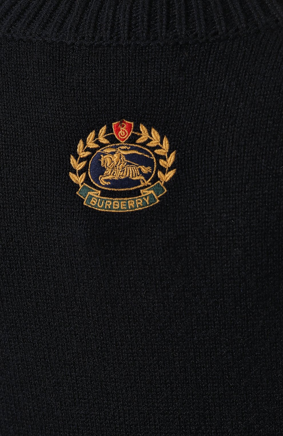 Кашемировый пуловер BURBERRY темно-синего цвета по цене 64550 руб., арт. 8004012, фото 5 Кашемировый пуловер BURBERRY, арт. 8004012, фото 5