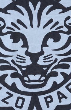 Детская хлопковая футболка KENZO голубого цвета, арт. K61166 | Фото 3 (Драгоценные камни: Проставлено; Рукава: Короткие; Материал сплава: Проставлено; Мальчики Кросс-КТ: Футболка-одежда; Материал внешний: Хлопок; Ростовка одежда: 3 года | 98 см, 2 года | 92 см, 7 лет | 122 см, 9 лет | 134 см, 4 года | 104 см, 5 лет | 110 см)