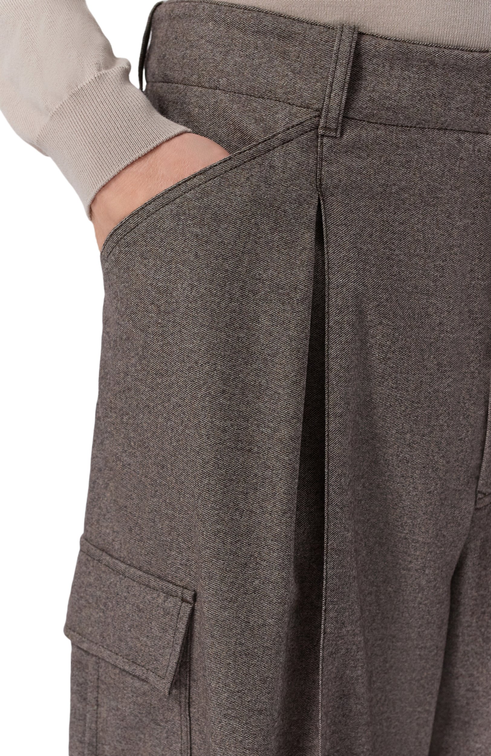 Брюки-карго из шерсти и кашемира GIORGIO ARMANI, арт. GM004540/TE11804, фото 5