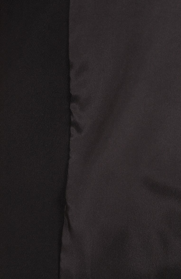 Женский жакет MAX MARA STUDIO черного цвета, арт. FURETT0 | Фото 7 (Рукава: Длинные; Материал внешний: Синтетический материал; Женское Кросс-КТ: Жакет-одежда; 1-2-бортные: Однобортные; Стили: Классический; Длина (для топов): Удлиненные; Автоматизация ТО: Проставлено; Автоматизация состава: Проставлено; Материал подклада: Синтетический материал)