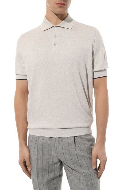 Хлопковое поло BRUNELLO CUCINELLI, арт. M29802035, фото 3