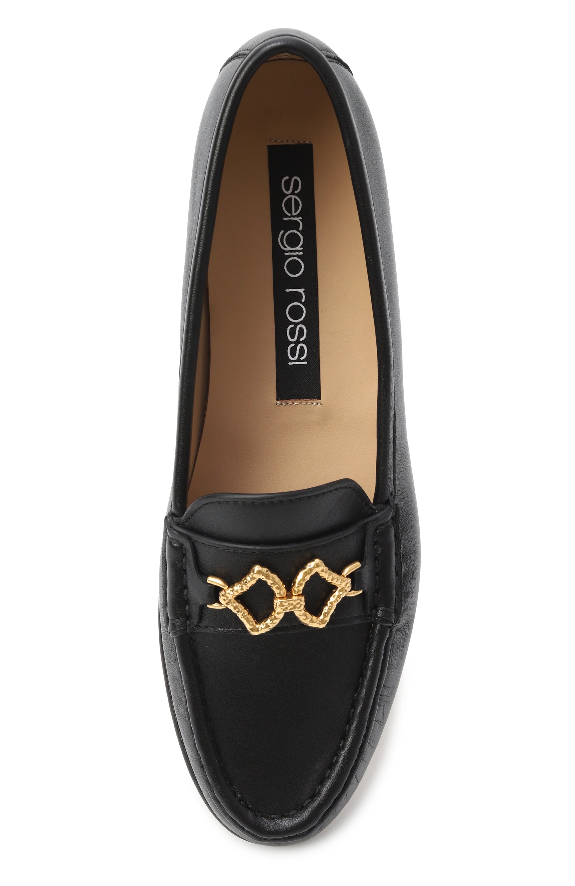 Кожаные лоферы sr sea scale SERGIO ROSSI черного цвета по цене 87550 руб., арт. B11360/MNAN07, фото 6 Кожаные лоферы sr sea scale SERGIO ROSSI, арт. B11360/MNAN07, фото 6