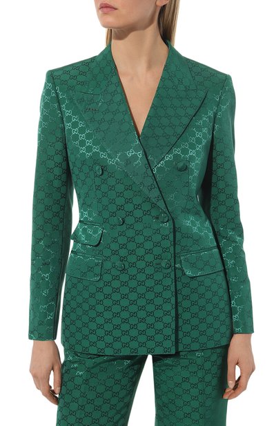 Жакет из хлопка и вискозы GUCCI, арт. 669527 ZAHMD, фото 3